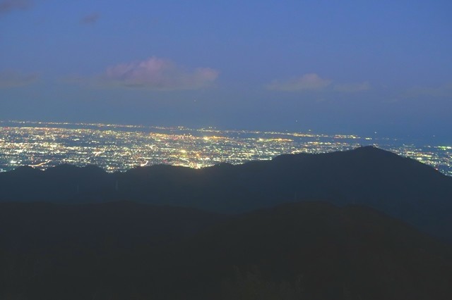 大山神奈川の夜景