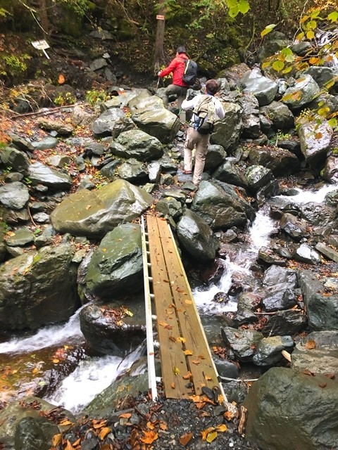 山伏登山道の整備状況