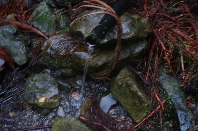 山伏登山道の水場