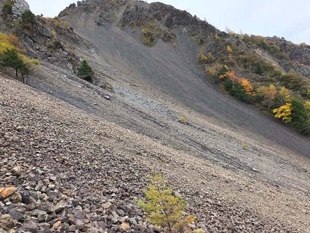 大谷崩れ登山は、普通の登山では味わえない行程