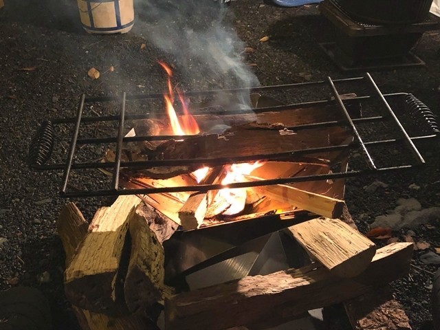 焚き火の様子