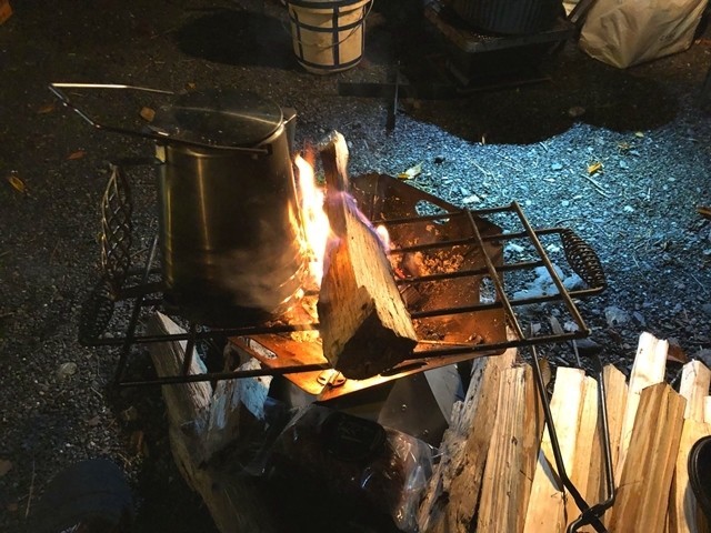 至福の焚き火の時間