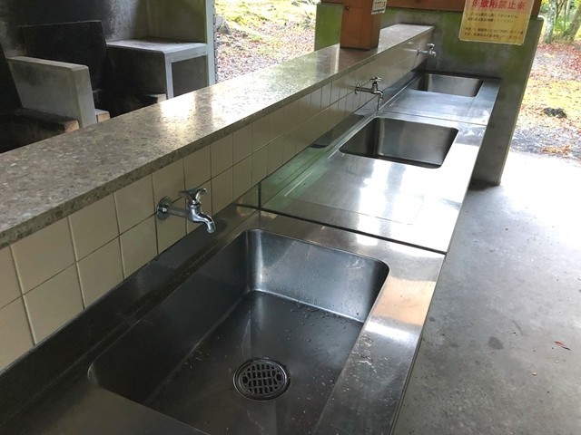 梅ヶ島キャンプ場の水場