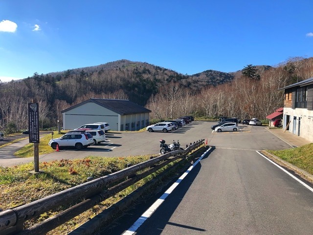 野反湖キャンプ場の駐車場