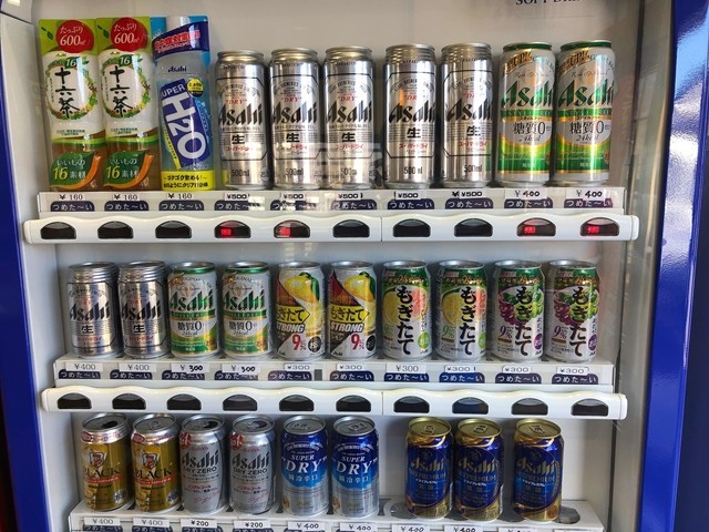 野反湖キャンプ場の売店売っていたお酒と料金