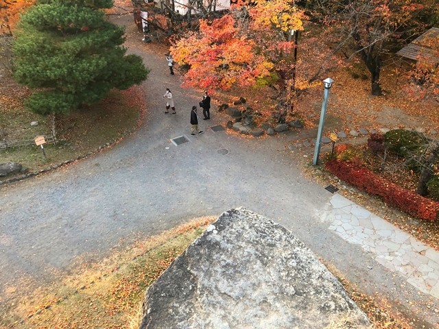 小諸城の本丸から見る景色