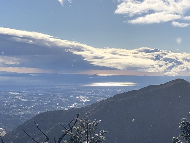 御在所岳登山コースから見る四日市市外景色