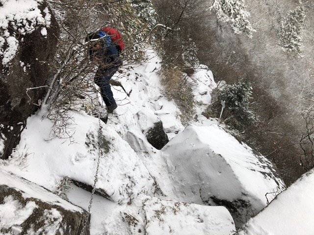 非常に怖かった御在所岳登山道の区間