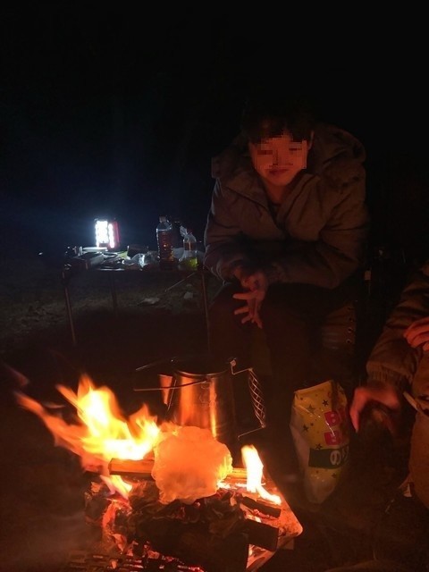 焚き火って暖かい