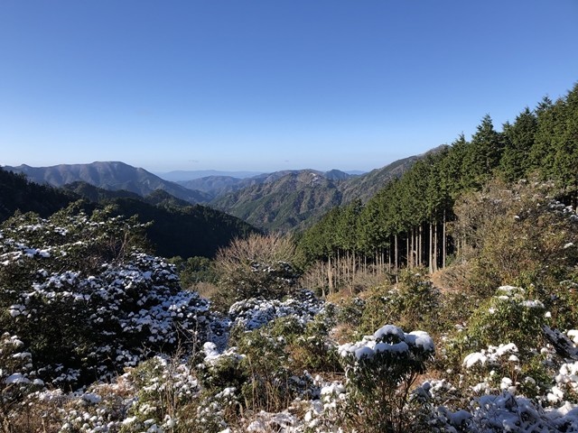 雨乞岳周の景色