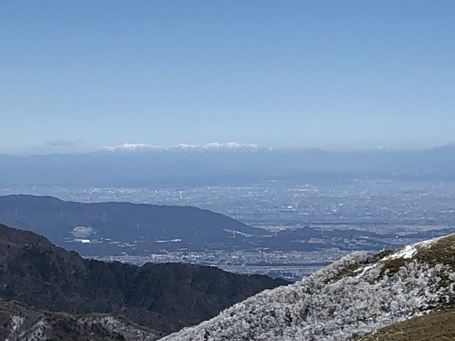 雨乞岳から比叡山・琵琶湖方面景色