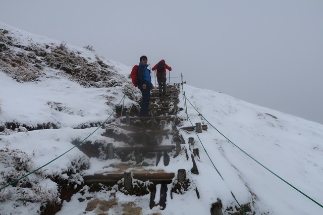 御在所岳登山道の整備状況