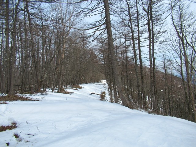 積雪期の石尾根登山