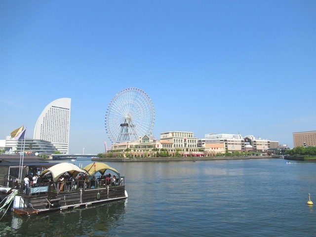 横浜観光中の様子