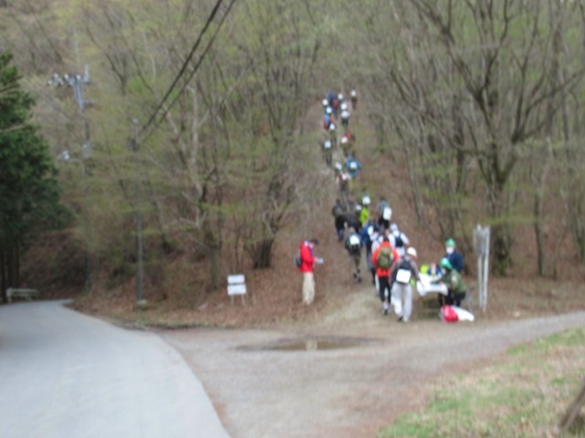 堂平山から二本木峠ルートの様子