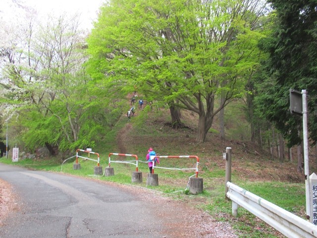 二本木峠から皇鈴山ルートの様子