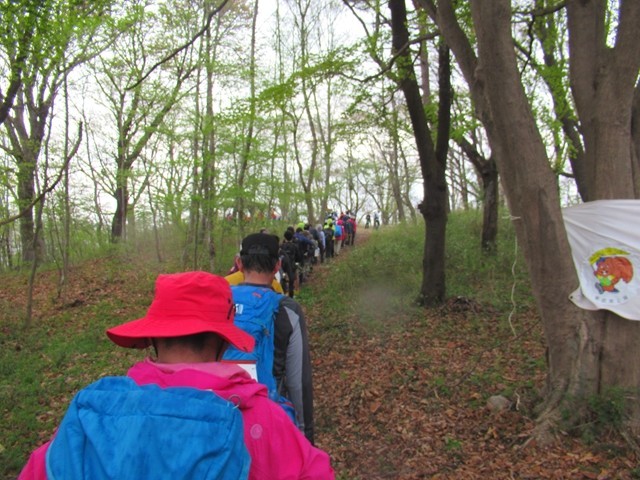 皇鈴山のチェックポイント混雑具合