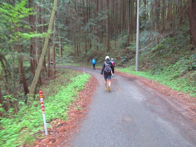 外秩父七峰縦走ハイキング大会最後の舗装路歩き