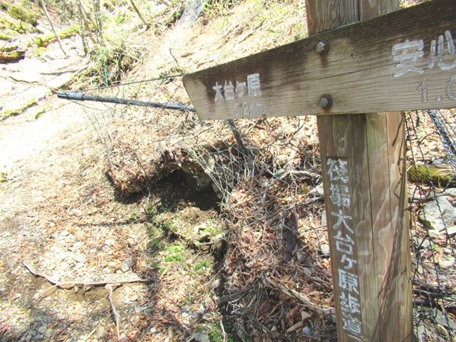 台高山脈縦走路「筏場大台ヶ原歩道」は現在通行止め