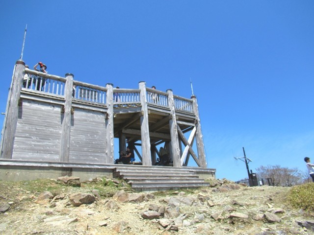 日出ヶ岳山頂台高山脈縦走ゴール地点