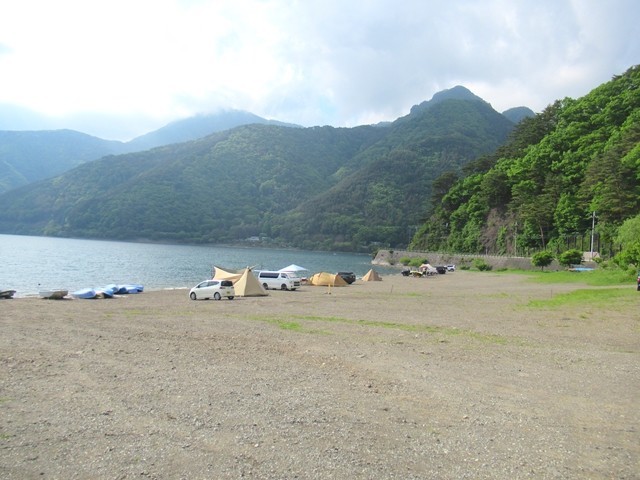 浜の家キャンプ場でキャンプ場の様子