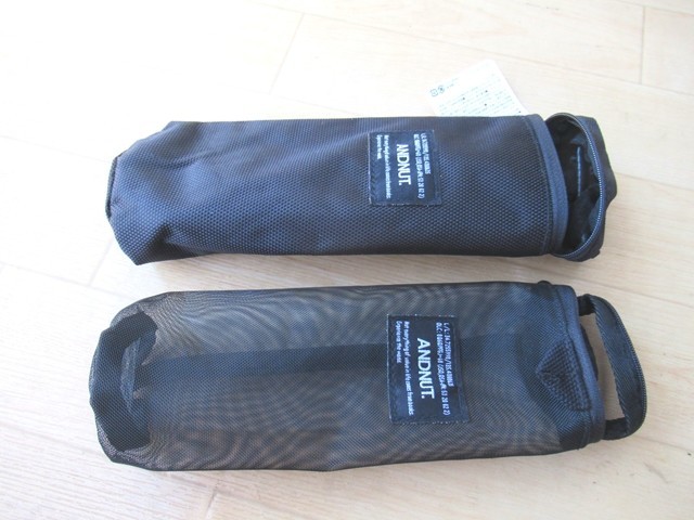 メッシュ生地のキャンプ・登山用カトラリーケース