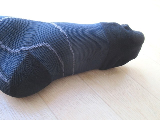 CW-Xソックスを履いた足裏と通気性の様子