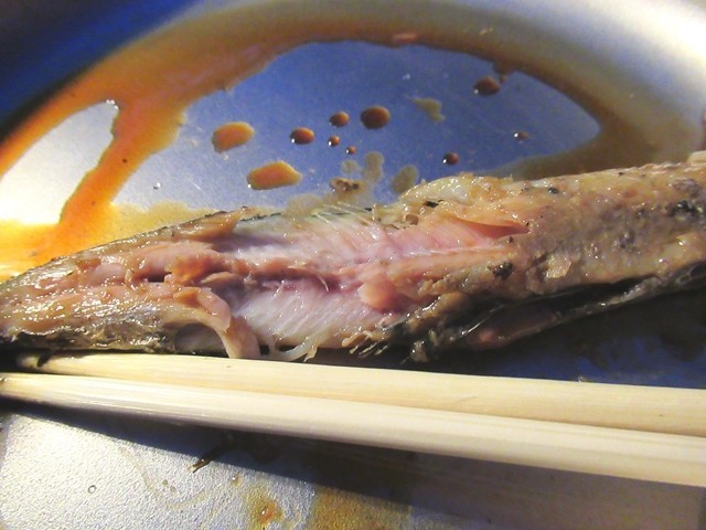 焼き上がったサンマの様子