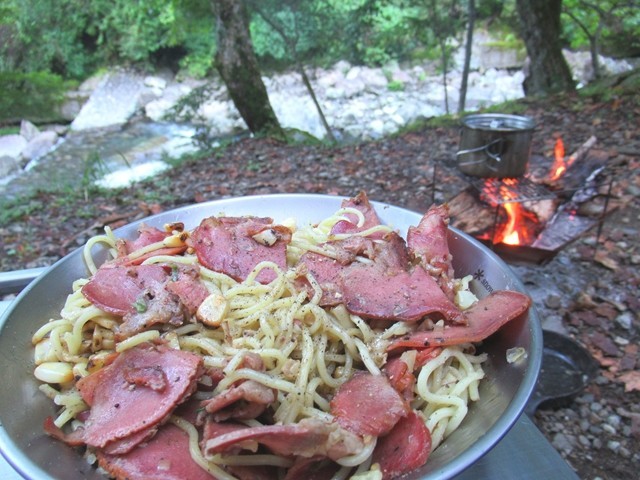 塩タン焼きそばの完成