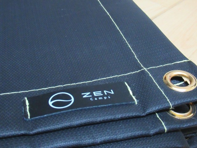 焚き火シートおすすめ黒色ZENハトメ