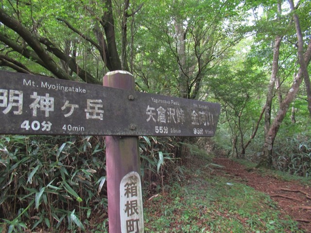 金時山への道標