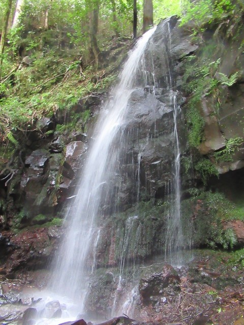 頼光対面の滝の滝壺