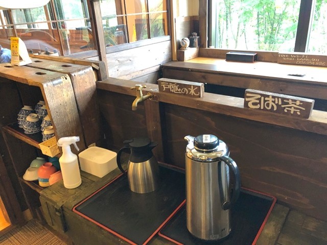 戸隠の美味しい水と蕎麦茶