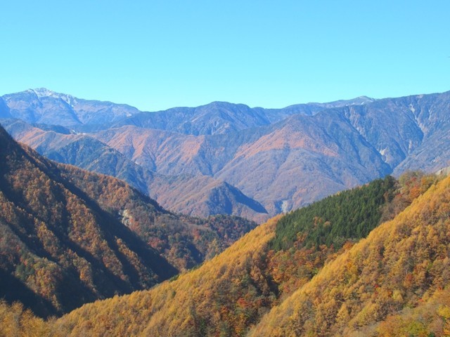 も南アルプスの景色