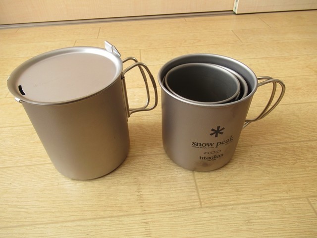 スノーピークチタントレック700のスタッキング