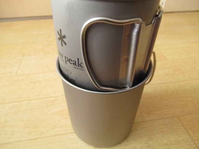 チタンマグ600とスタッキングの様子