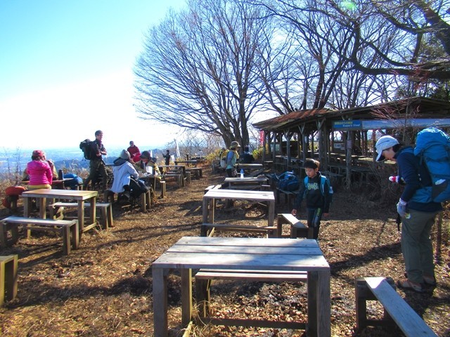 陣馬山の山頂と景信山の山頂混雑の比較