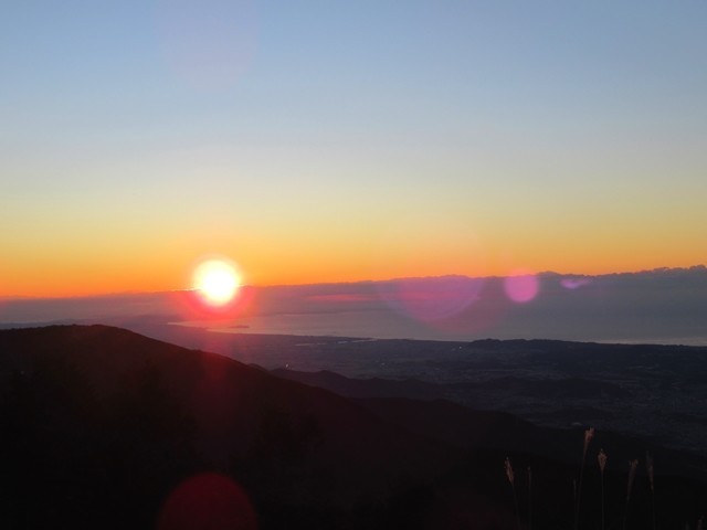 美しい元旦のご来光景色