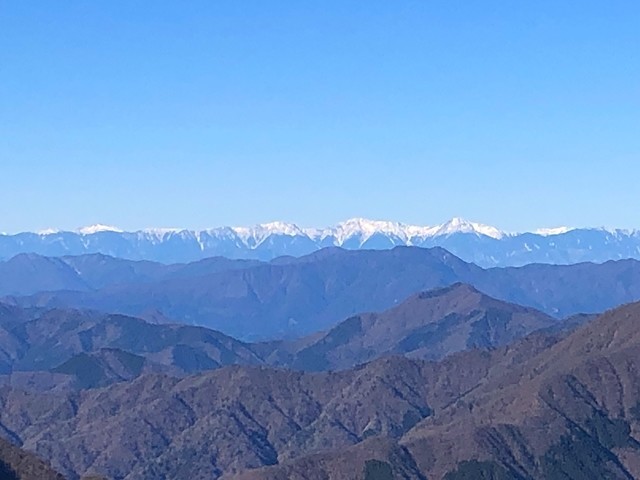 蛭ヶ岳からは南アルプスの景色