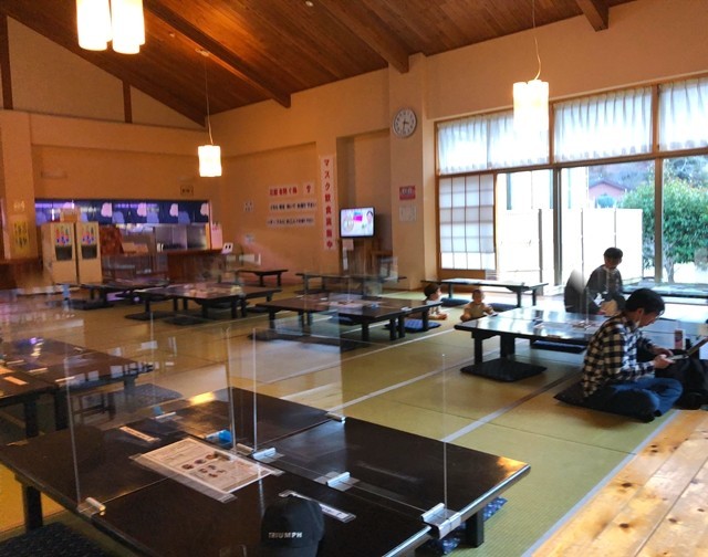 いやしの湯のお食事処混雑