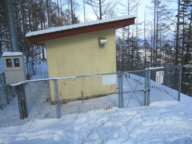 沢入登山ルートの構造物