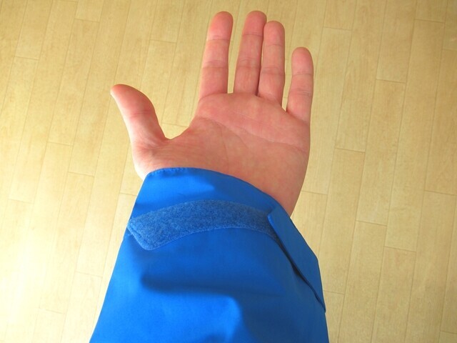 マムートハードシェルジャケットの袖のサイズ感