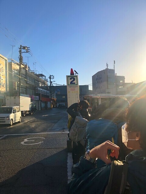 寄ロウバイ園までのアクセスバス乗り場２番