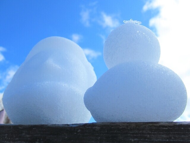 雪の芸術作品