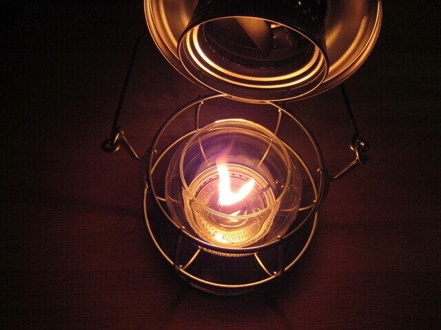 ランタンを点けた状態