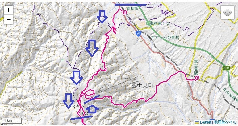 入笠山登山ルート・標高差・コースタイム詳細