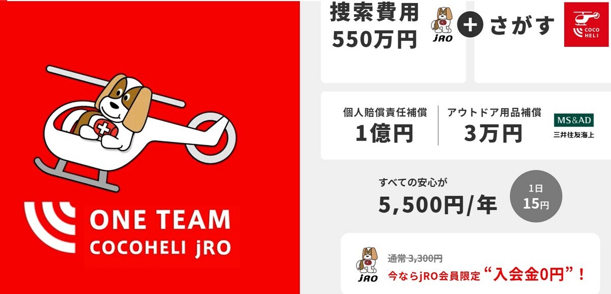 ジロー（ｊＲＯ）・ココヘリの比較とチェックポイント