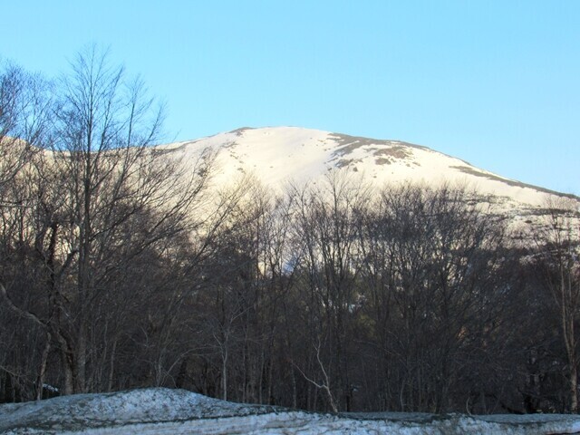 残雪の至仏山