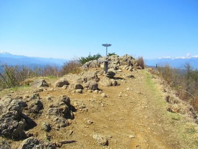 守屋山東峰山頂の様子
