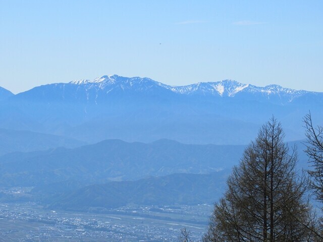 経ヶ岳４合目南アルプス景色